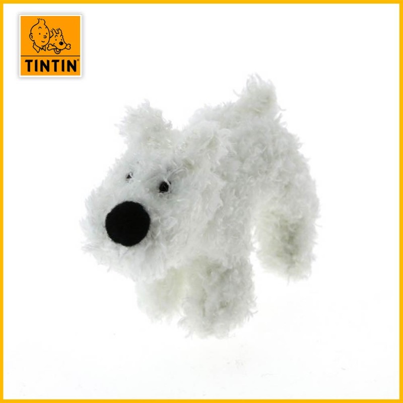 Peluche chien Milou 8cm - Tintin Moulinsart 35139