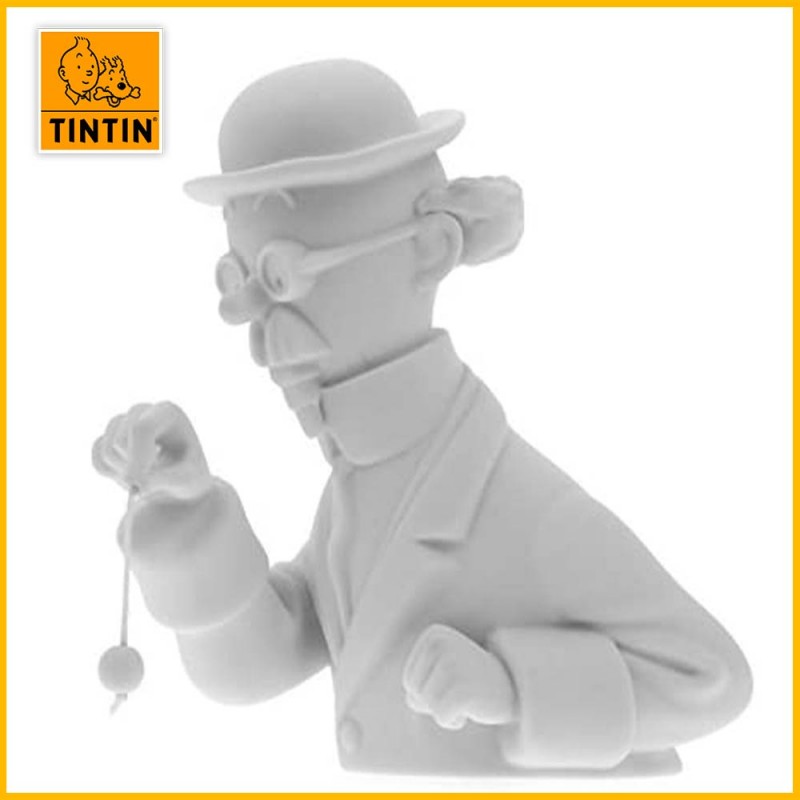 Buste en porcelaine Tintin Tournesol et son pendule Mate 44208