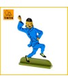 Tintin dansant Lotus bleu Figurine plate en métal Moulinsart 29200