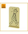 Figurine Tintin Relief Alph-Art en métal - Tintin & L'Alph-Art