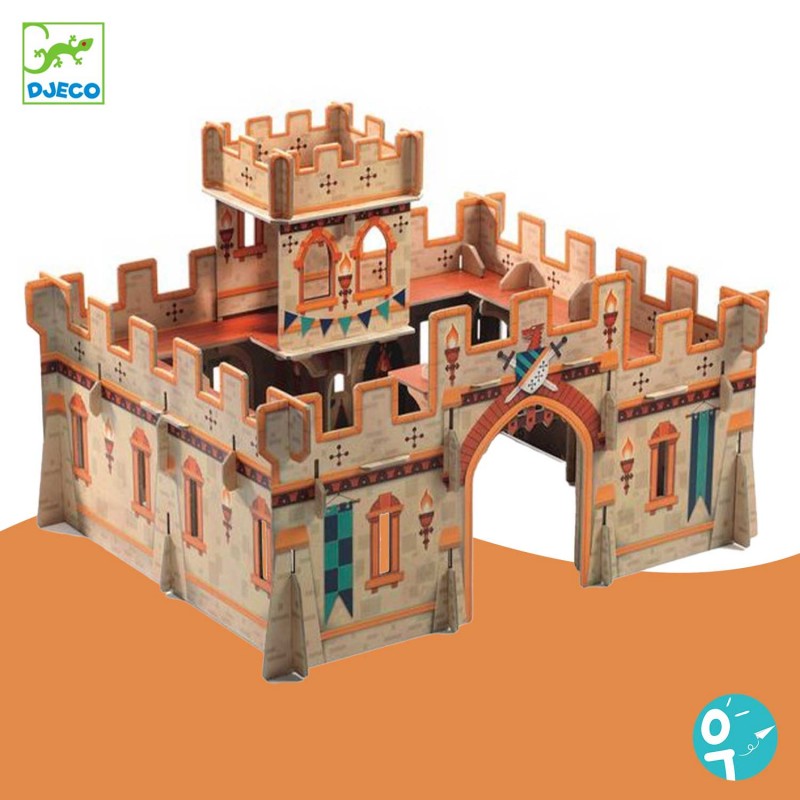 Château médiéval décor Pop to play 3D Djeco