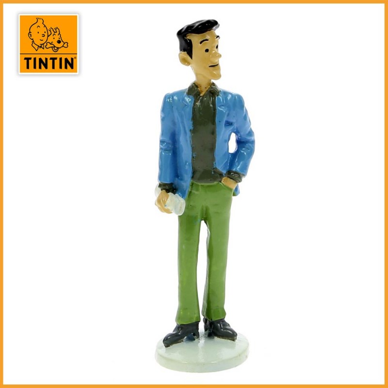 Journaliste J-L de la Batellerie - Tintin carte de voeux 1972 - Figurine Plomb Tintin