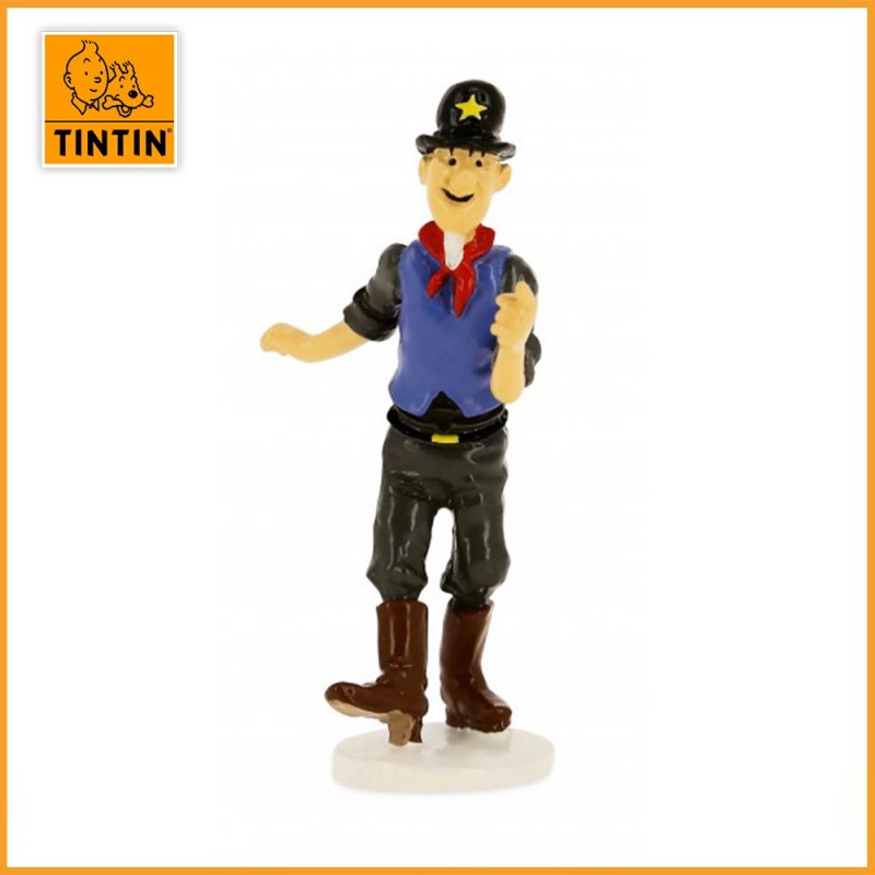 Figurine Plomb Sheriff - Tintin carte de voeux 1972 - Moulinsart 46519