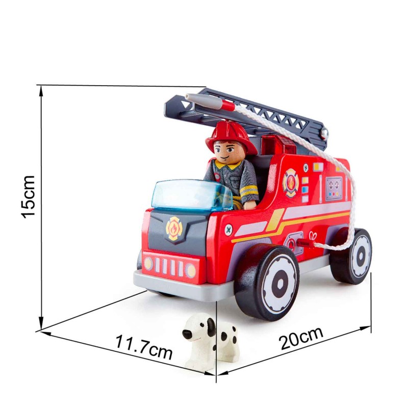 dimensions du camion de pompiers