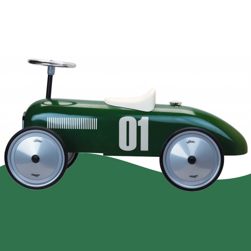 Porteur vert voiture voiture vintage pour les enfants (dès 18 mois)