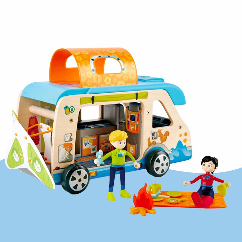 Van Aventure avec figurines Hape