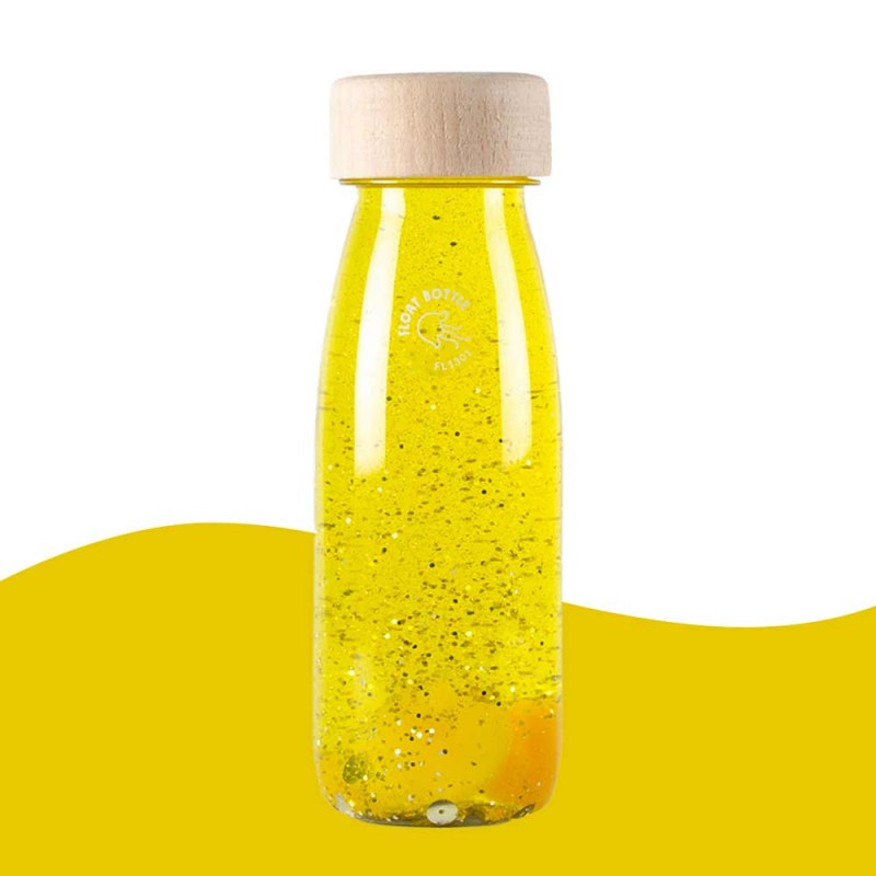 Bouteille sensorielle float bottle Yellow (jaune)