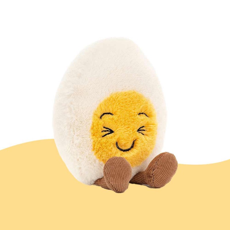 Peluche oeuf dur riant (Laughing) Jellycat Amuseable
