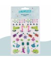 55 stickers 3D flamants roses Les Broc' & Rolls Moulin Roty