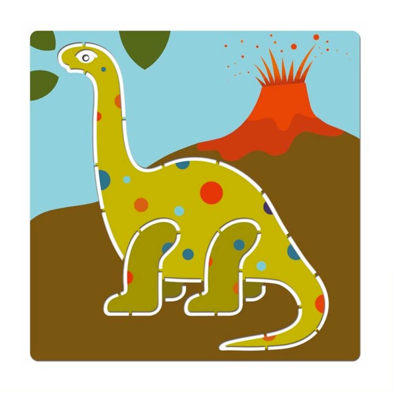 Brachiosaurus à dessiner avec pochoir Djeco