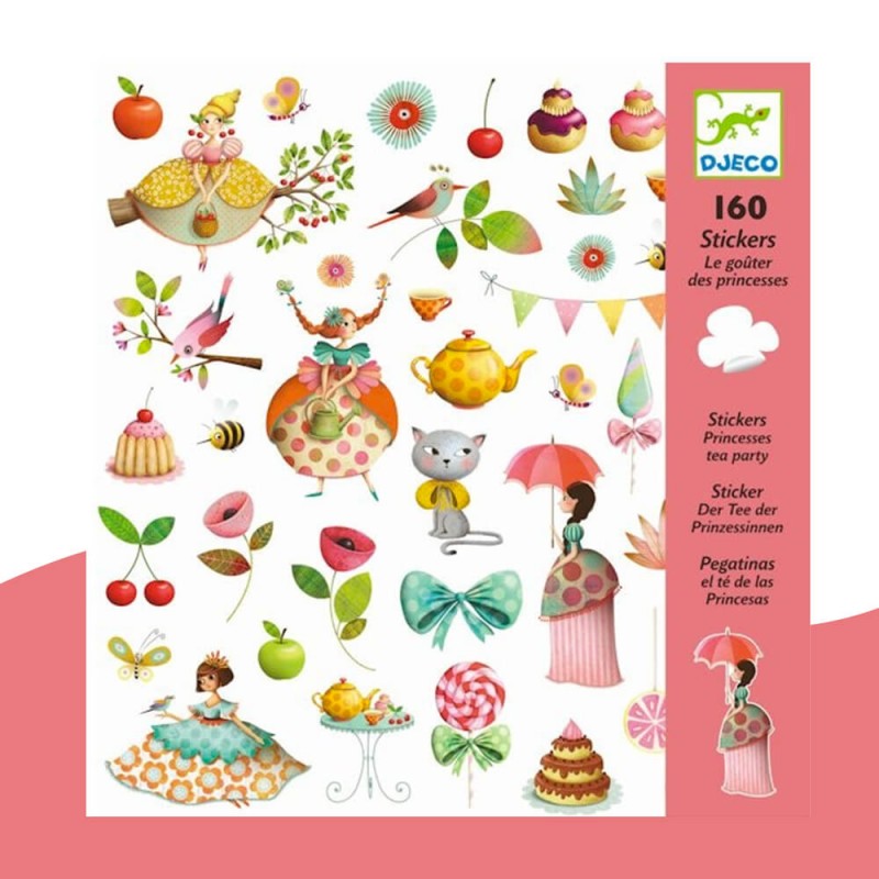 160 stickers Le Goûter des princesses Djeco