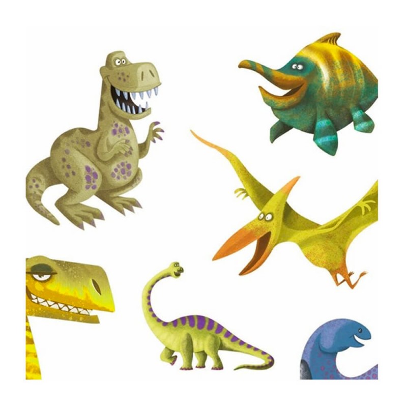 Des dinosaures rigolos stickers pour les enfants de Djeco