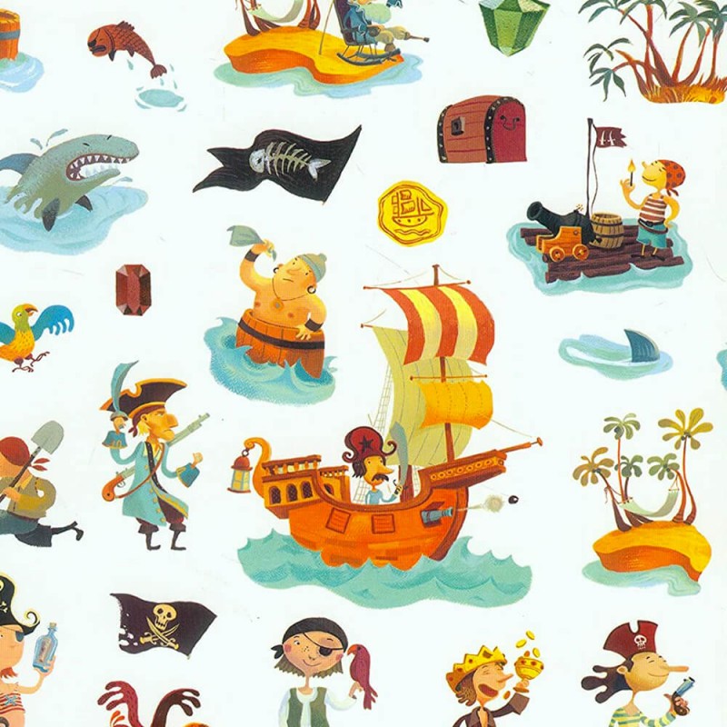 Les illustrations colorés des stickers Djeco pour les enfants