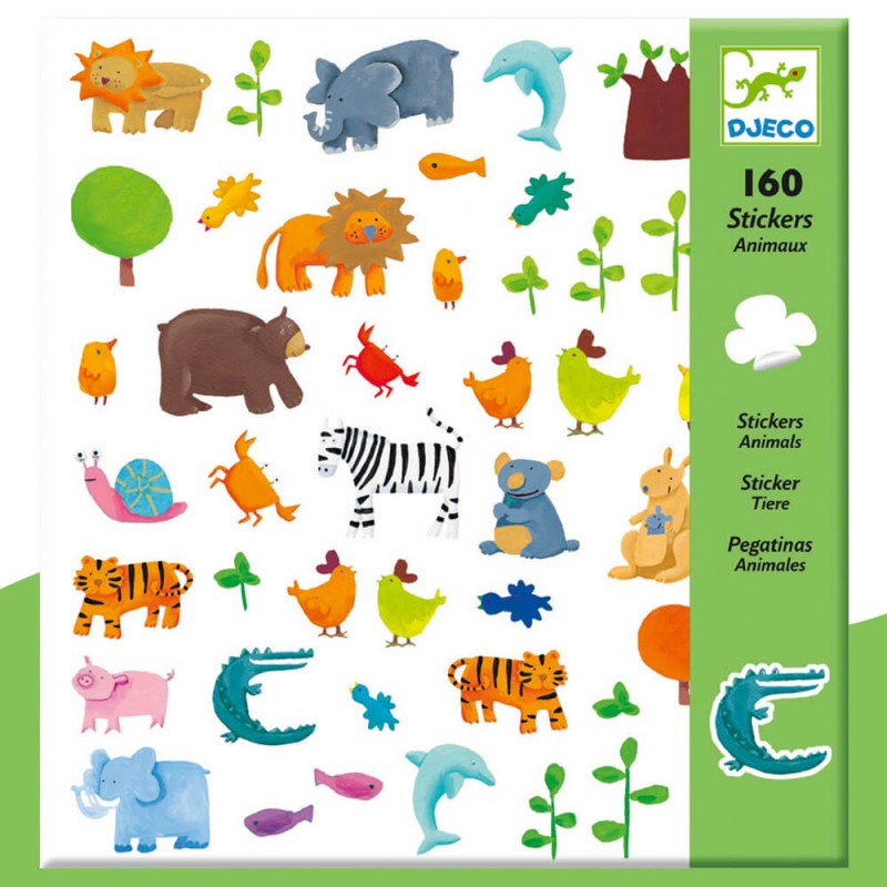 160 stickers Animaux Djeco