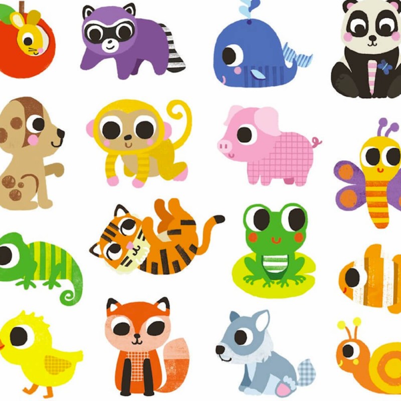 Illustrations rigolotes de bébés animaux pour les enfants
