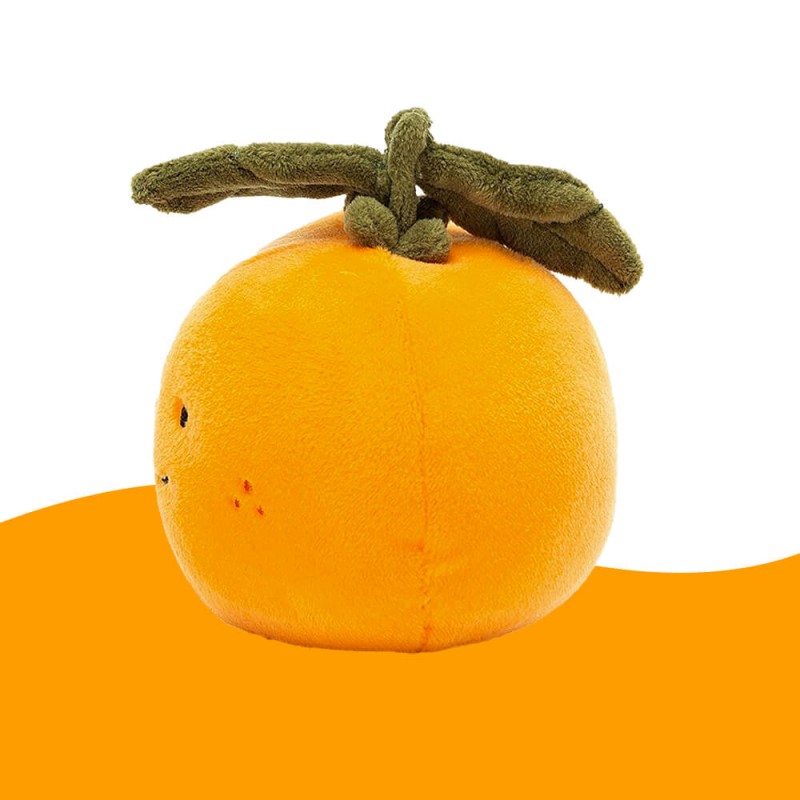 Orange doudou Jellycat dès la naissance des enfants