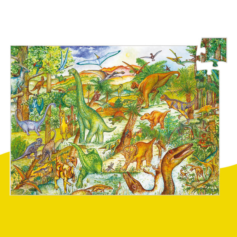 Puzzle d'observation Les Dinosaures Djeco (100 pièces)