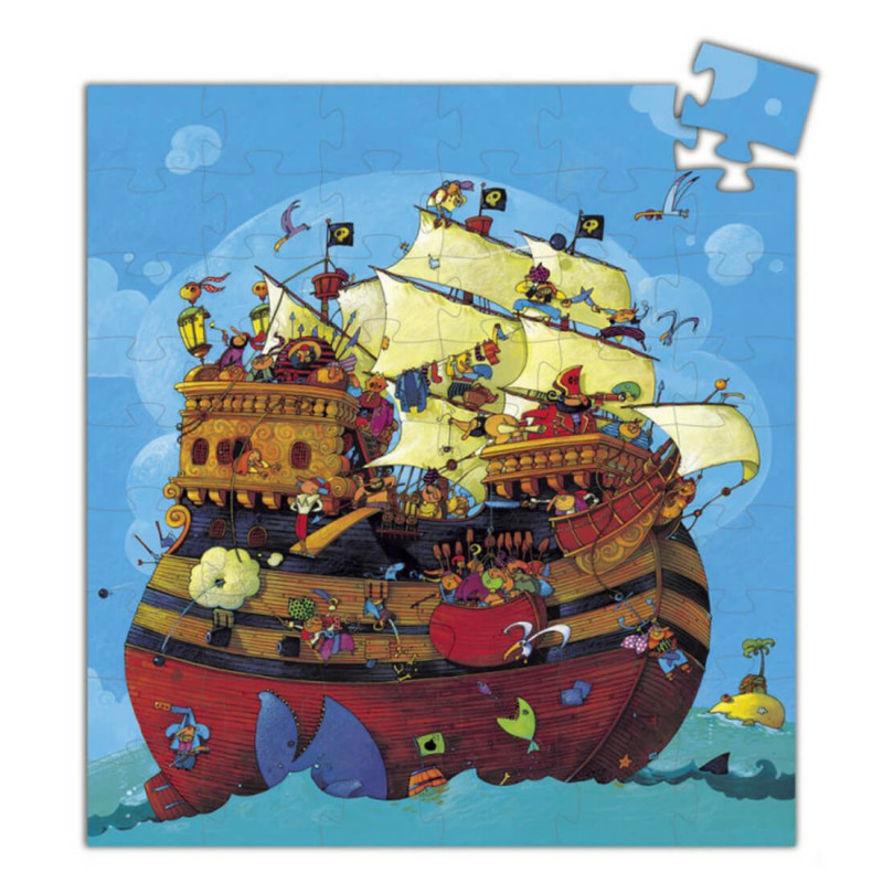 Puzzle de 54 pièces sur le thème des pirates Djeco
