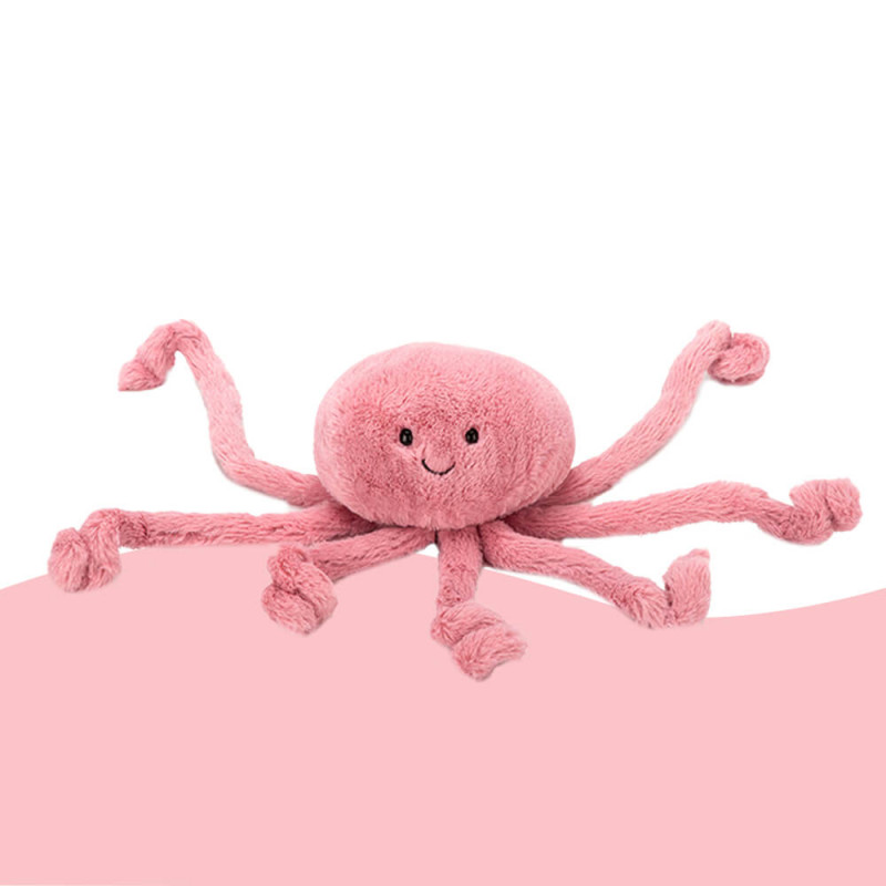 Méduse rose avec tentacules pour les enfants
