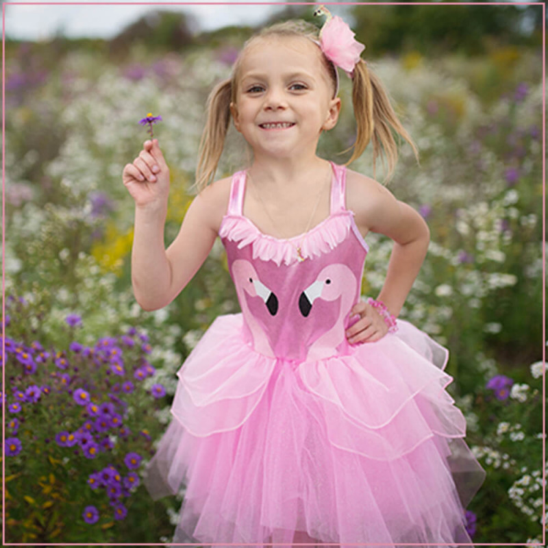 Déguisement flamant rose robe pour les enfants