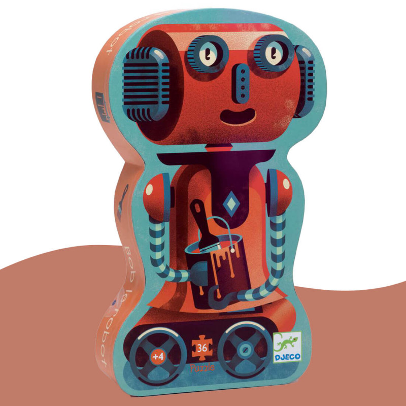 Puzzle silhouette Bob Robot Djeco (36 pcs)
