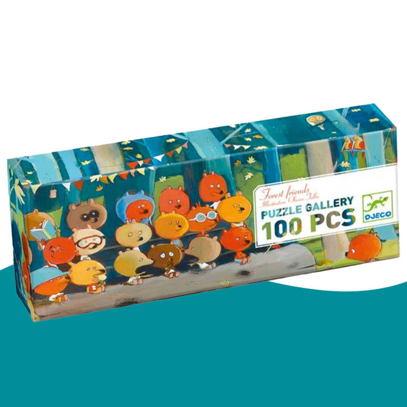 Puzzle gallery forest friends 100 pièces Djeco