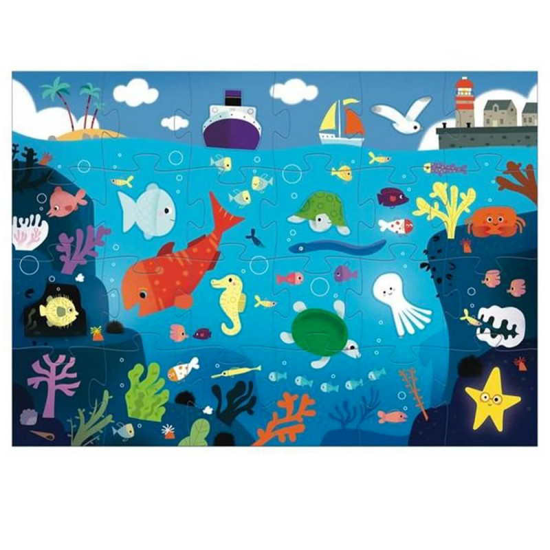 Puzzle géant pour les enfants océan Djeco