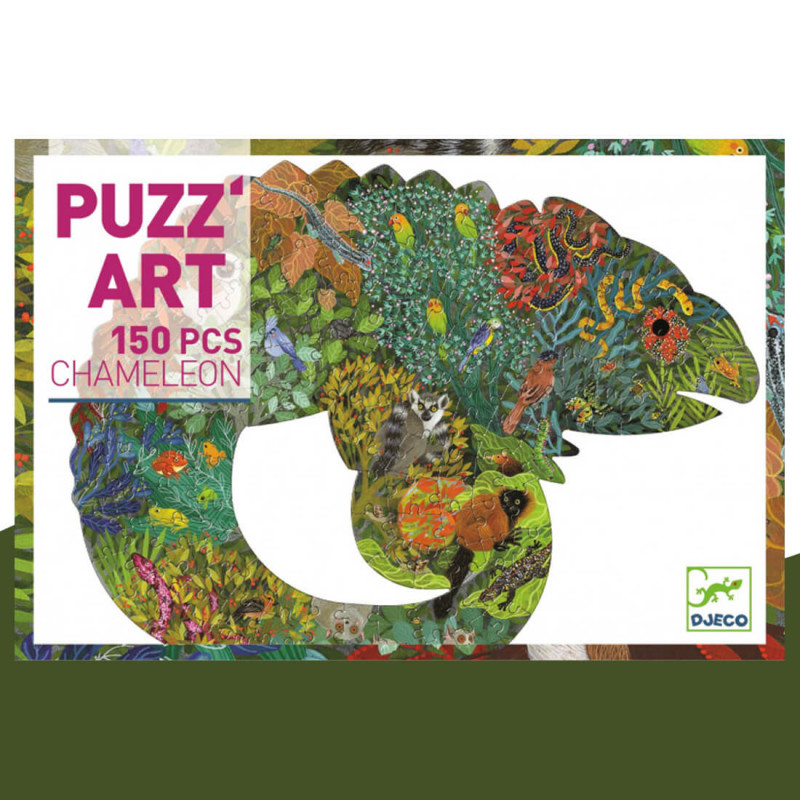 Puzzle chaméléon Puzz'Art Djeco (150 pièces)