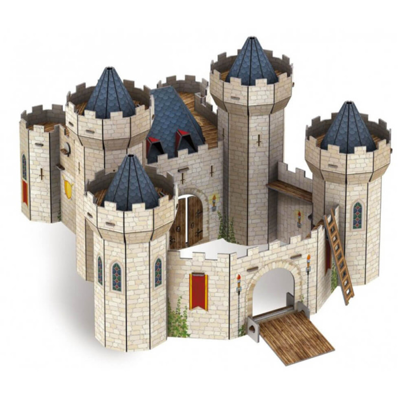 Le château-fort en puzzle 3d