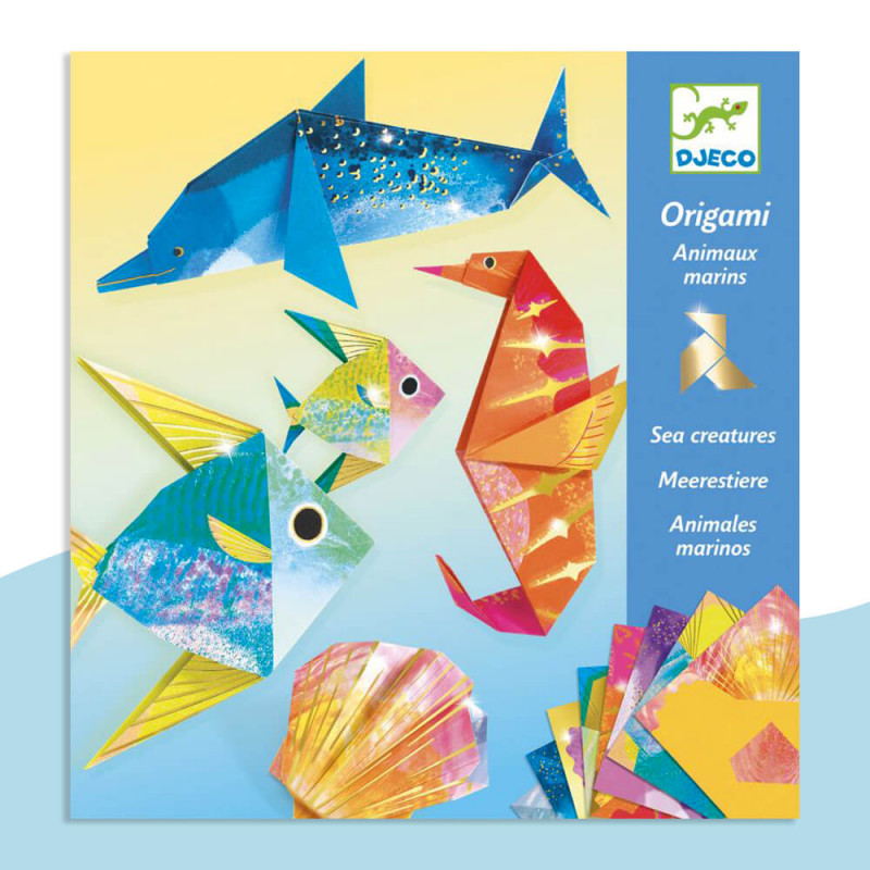 Djeco Origami Animaux marins Activité Créative Enfant