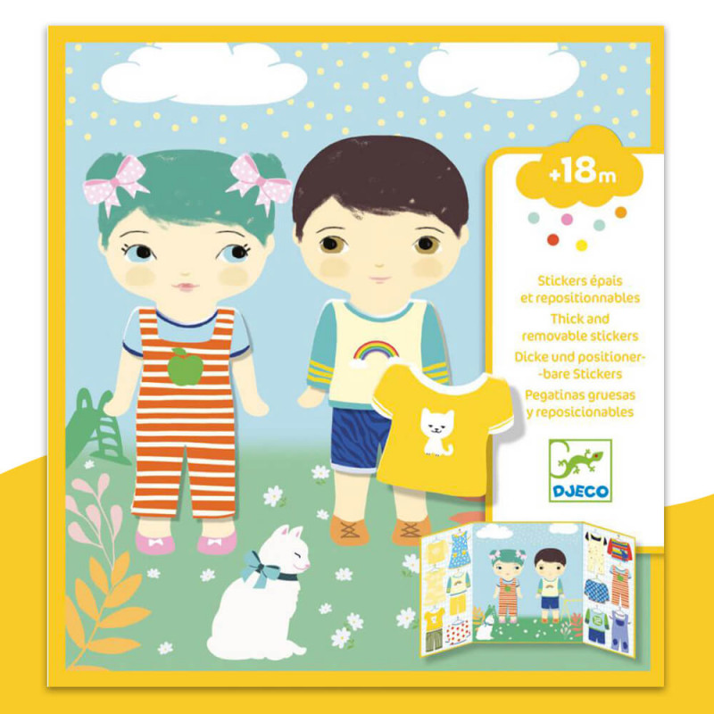 Stickers Les habits pour les petits Djeco