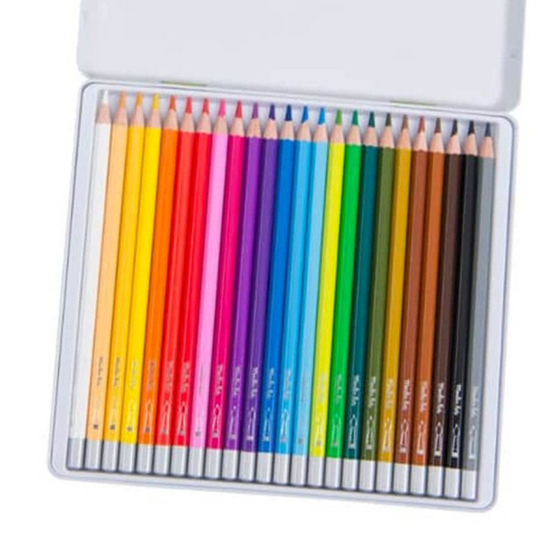 Les 24 crayons de couleur Aquarellables