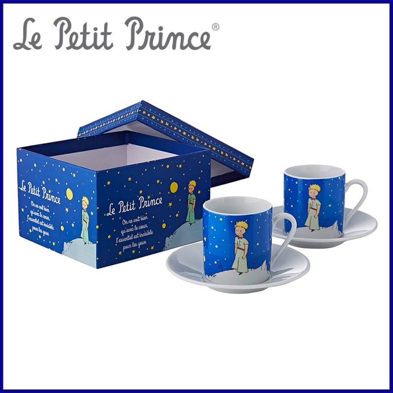 Set 2 Tasses Le Petit Prince - Coffret Nuit Etoilée