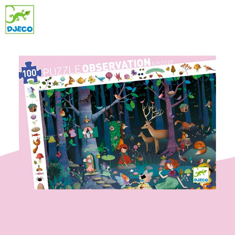 Puzzle observation Forêt Enchantée pour les enfants par Djeco