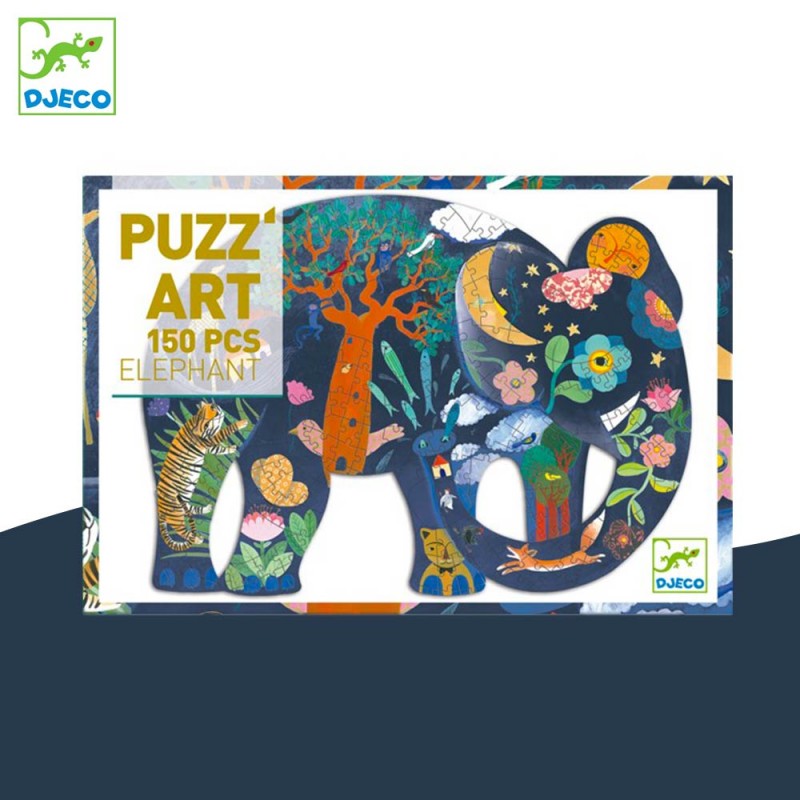 Puzzle Eléphant Puzz'art pour les enfants 150 pièces de Djeco
