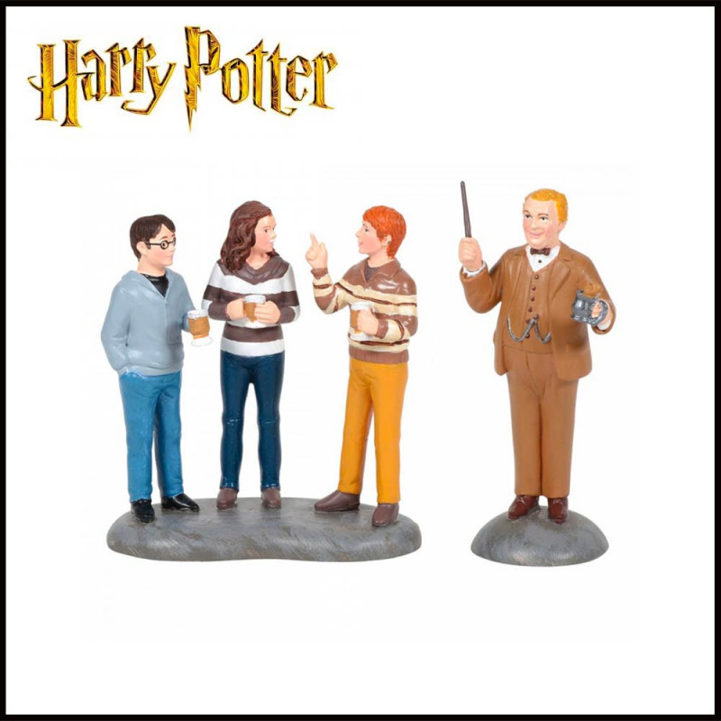 Professeur Slughorn et le Trio Figurines Résine Harry Potter Enesco
