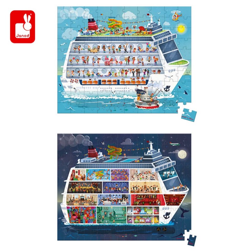 Puzzles d'un bateau de croisière pour les enfants par Janod