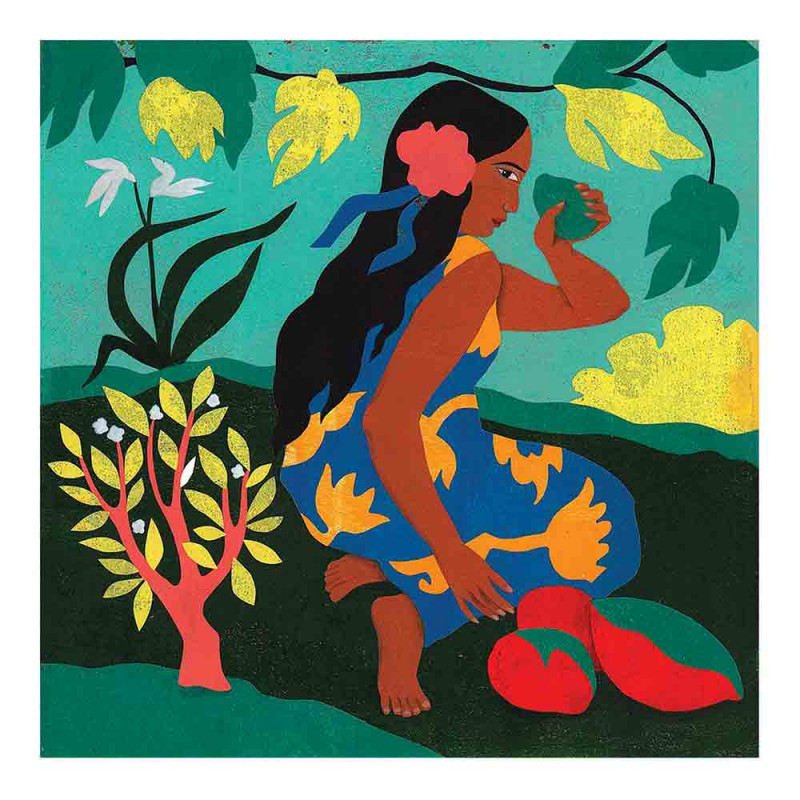 Cartes illustrées Vahinés Vanessa Hié style Paul Gauguin Djeco
