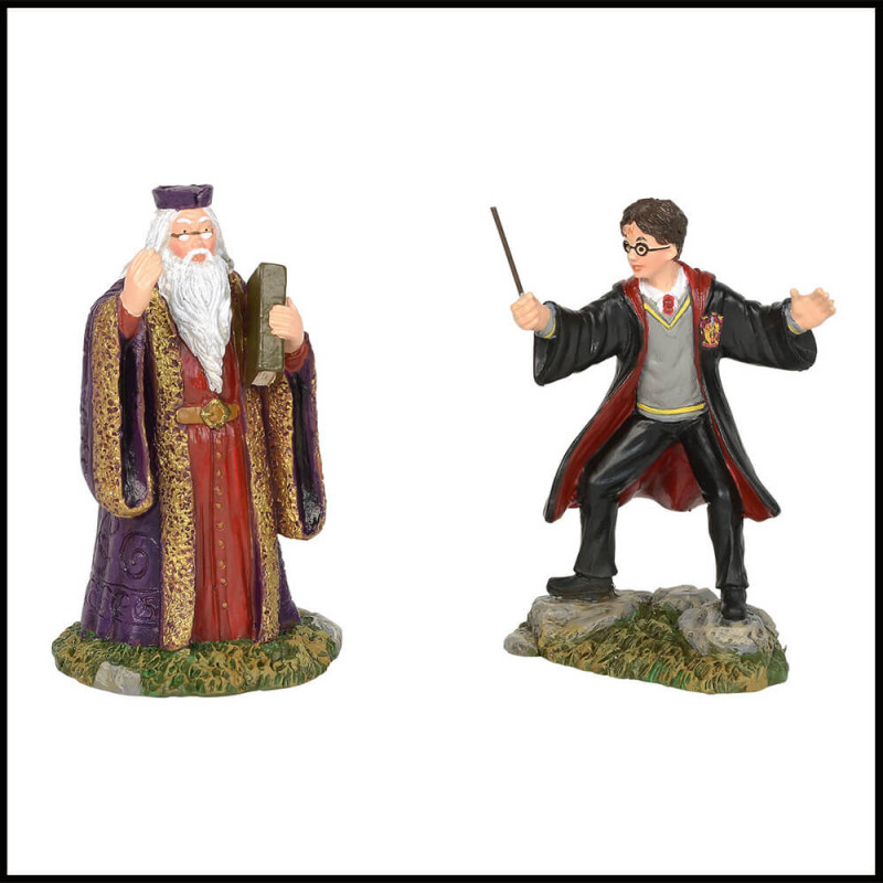 Statuette Harry Potter et Dumbledore en résine