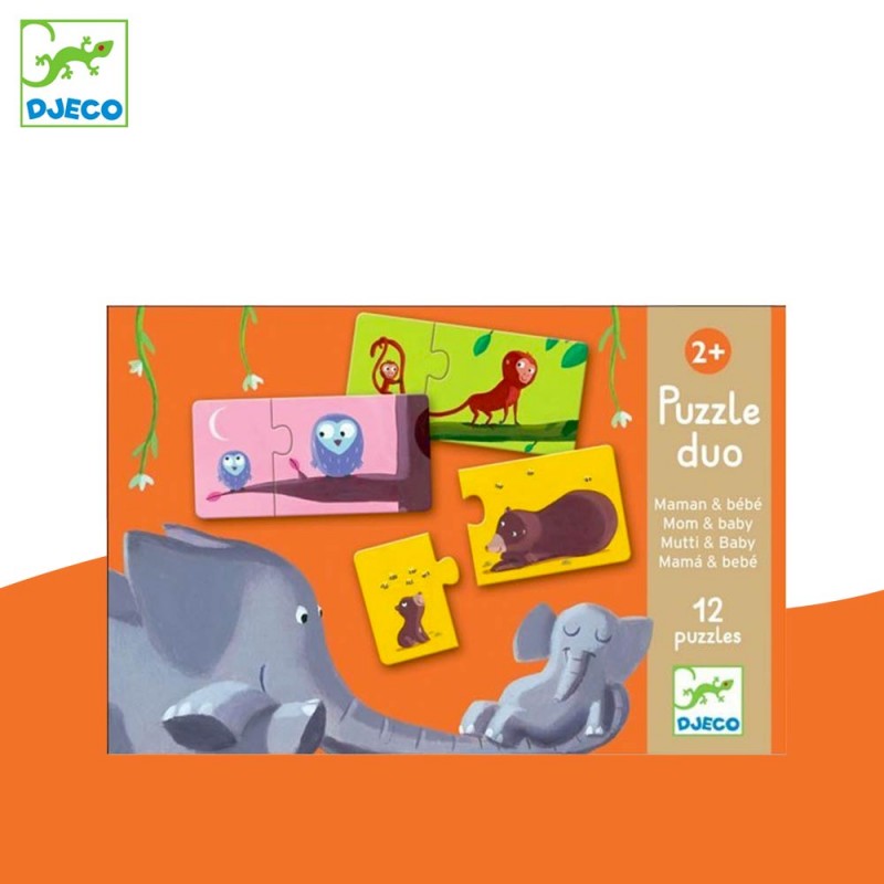 Puzzle duo maman et bébé par Djeco - Jeu & puzzle éducatif