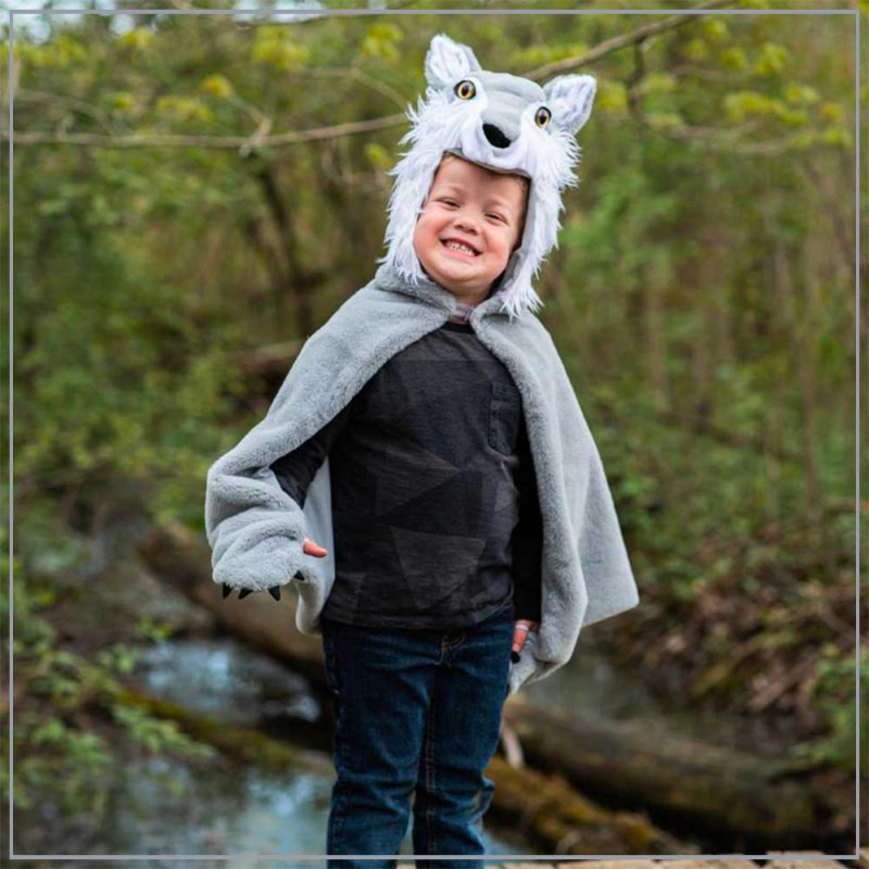 Great Pretenders Cape 4/6 ans Loup